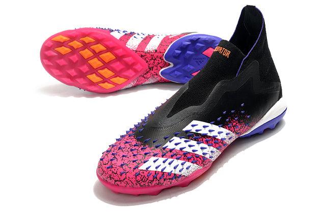 Chuteira Society Adidas Predator Freak + FG Black/Pink/Purple - Cano Alto - Loja da Seven Oficial