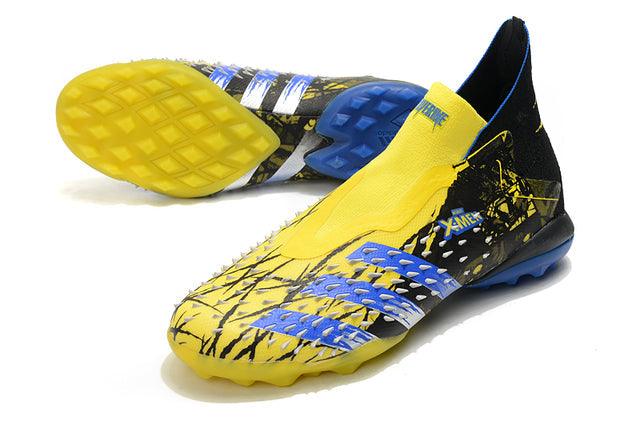 Chuteira Society Adidas Predator Freak + FG Xmen/Black/Yellow/Blue - Cano Alto - Loja da Seven Oficial