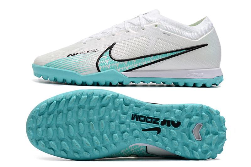 Chuteira Society Nike Air Zoom TF Branco/Azul - Low - Loja da Seven Oficial