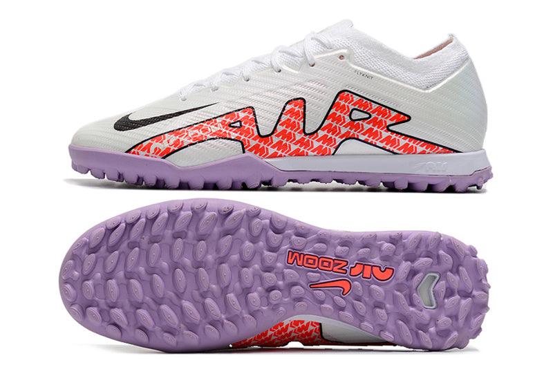 Chuteira Society Nike Air Zoom TF Branco/Roxo - Low - Loja da Seven Oficial