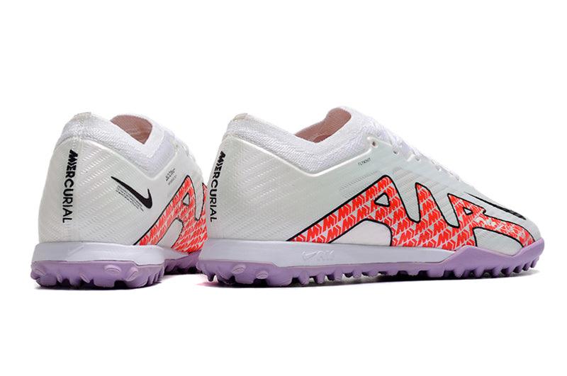 Chuteira Society Nike Air Zoom TF Branco/Roxo - Low - Loja da Seven Oficial