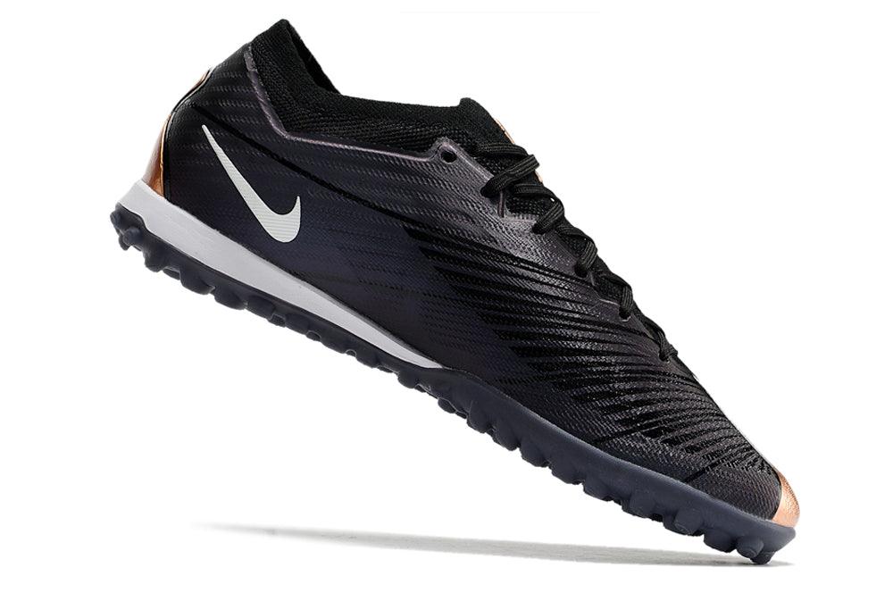 Chuteira Society Nike Air Zoom TF Preto/Marrom - Low - Loja da Seven Oficial