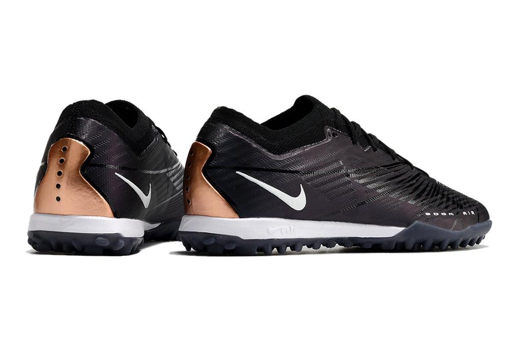 Chuteira Society Nike Air Zoom TF Preto/Marrom - Low - Loja da Seven Oficial