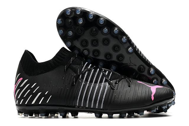 Chuteira Society Puma Future Z FG Black/Pink - Low - Loja da Seven Oficial