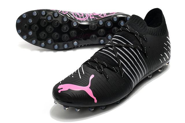 Chuteira Society Puma Future Z FG Black/Pink - Low - Loja da Seven Oficial