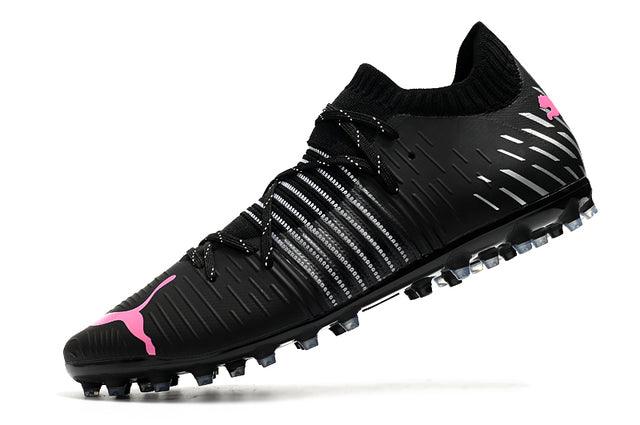 Chuteira Society Puma Future Z FG Black/Pink - Low - Loja da Seven Oficial