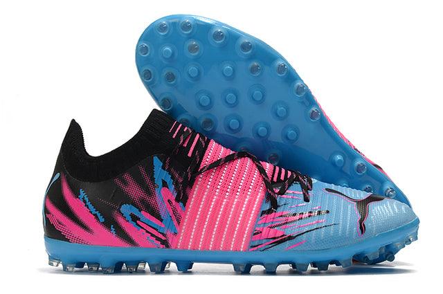 Chuteira Society Puma Future Z FG Blue/Pink - Low - Loja da Seven Oficial