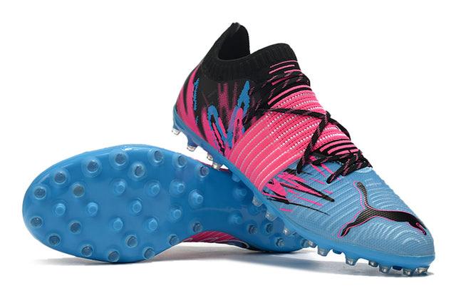 Chuteira Society Puma Future Z FG Blue/Pink - Low - Loja da Seven Oficial