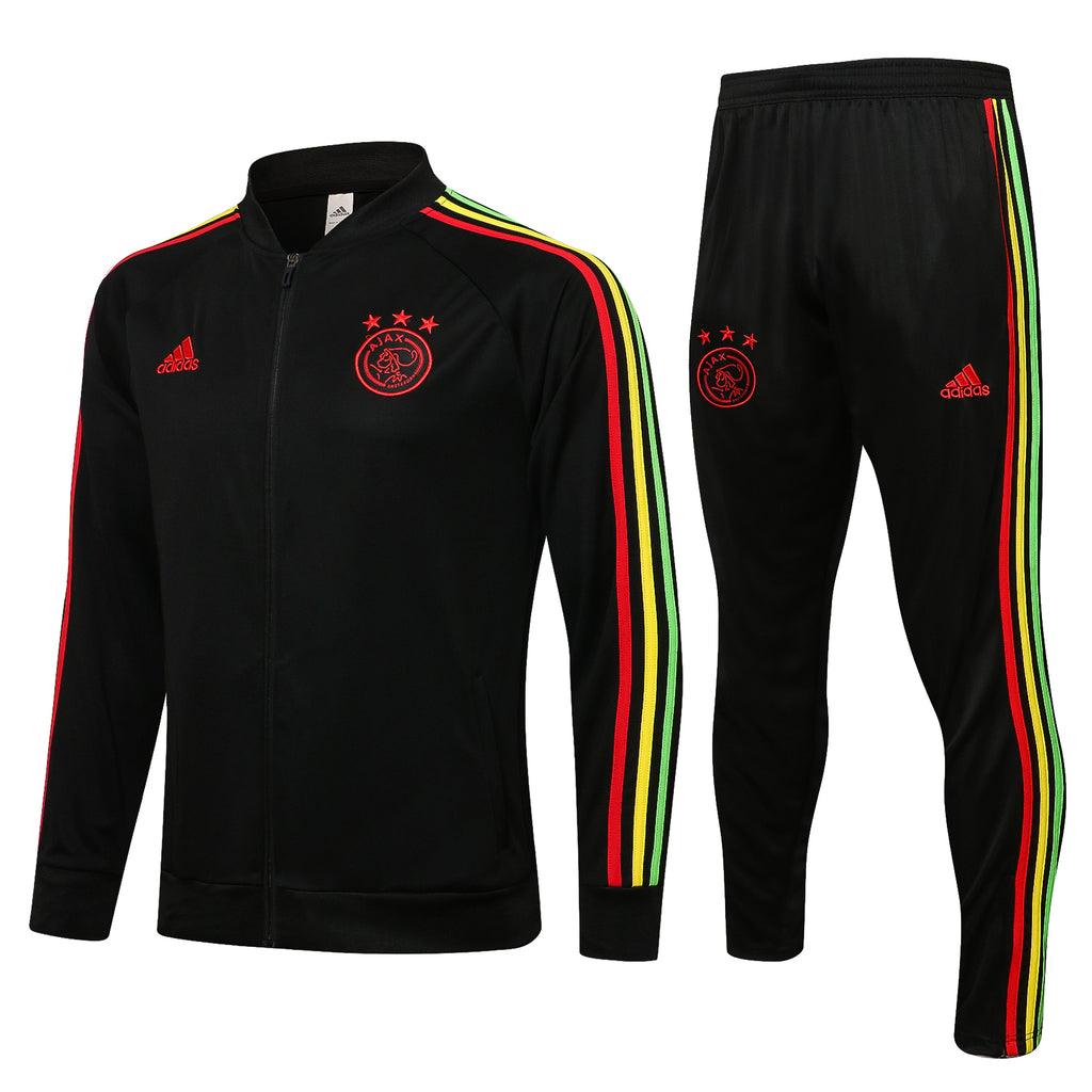 Conjunto Ajax 2122 Preta - Adidas - Com Fecho - Loja da Seven Oficial