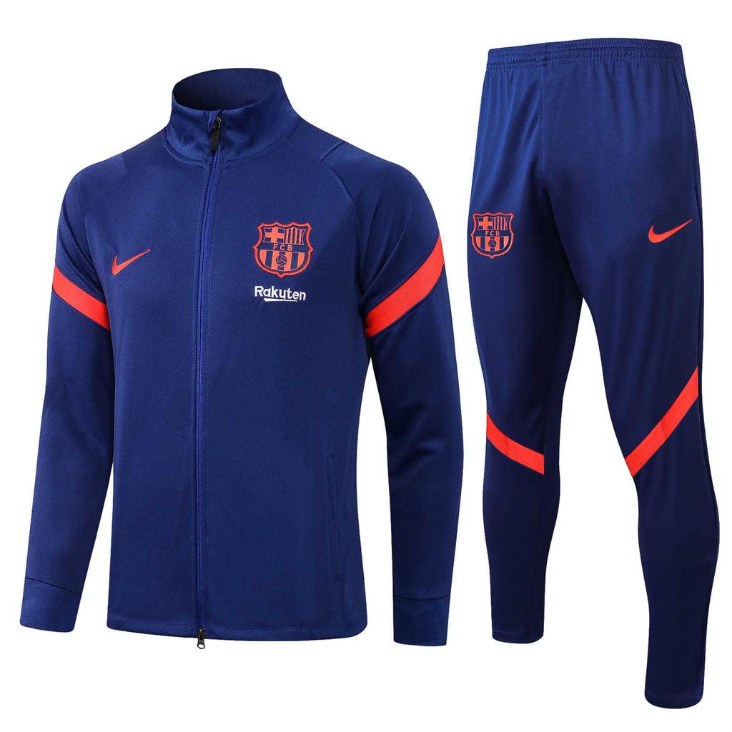 Conjunto Barcelona 2122 Azul Royal - Nike - Com Fecho - Loja da Seven Oficial