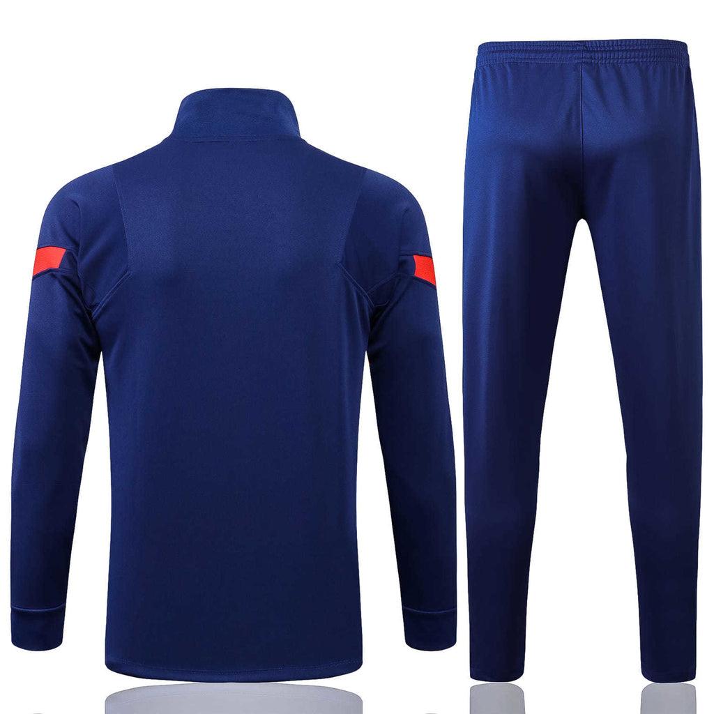 Conjunto Barcelona 2122 Azul Royal - Nike - Com Fecho - Loja da Seven Oficial