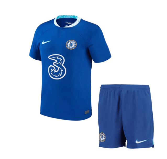 Conjunto Infantil Chelsea Home 22/23 - Azul - Loja da Seven Oficial