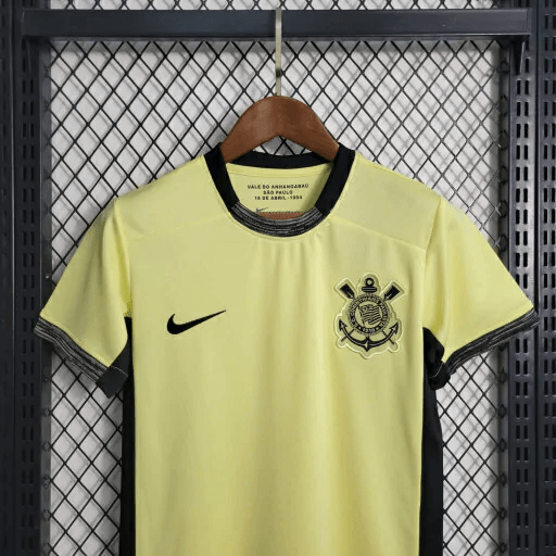 Conjunto Infantil Nike Corinthians III 2023/24 - Amarelo - Loja da Seven Oficial