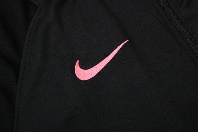 Conjunto PSG 2122 Preta e Rosa - Nike - Com Fecho - Loja da Seven Oficial