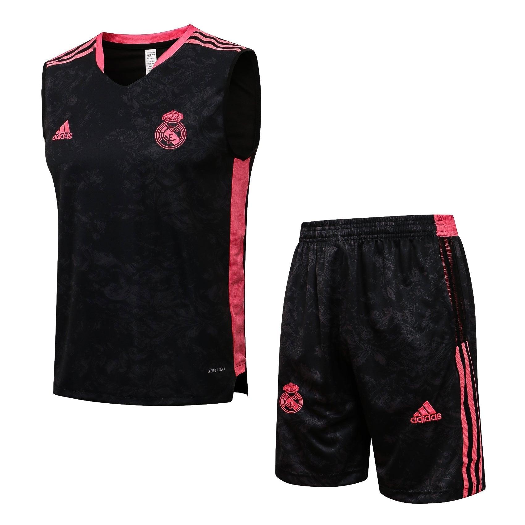 Conjunto Regata Real Madrid - Preto e Rosa - Loja da Seven Oficial