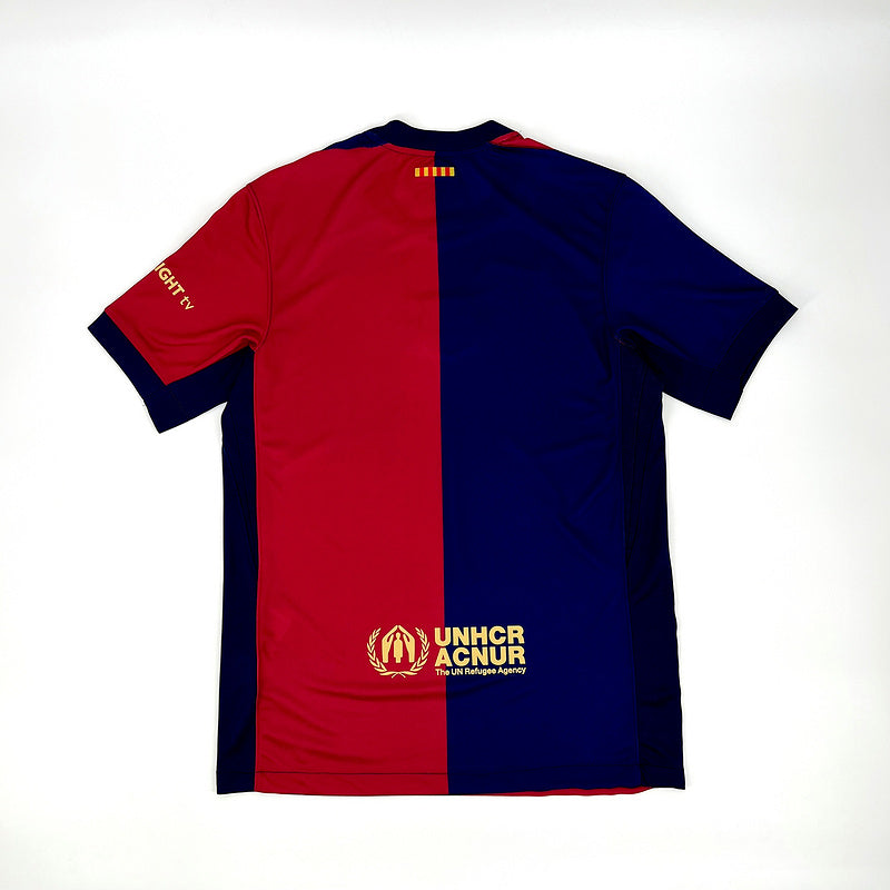 Camisa Barcelona Casa l 24/25 Azul e Vermelho