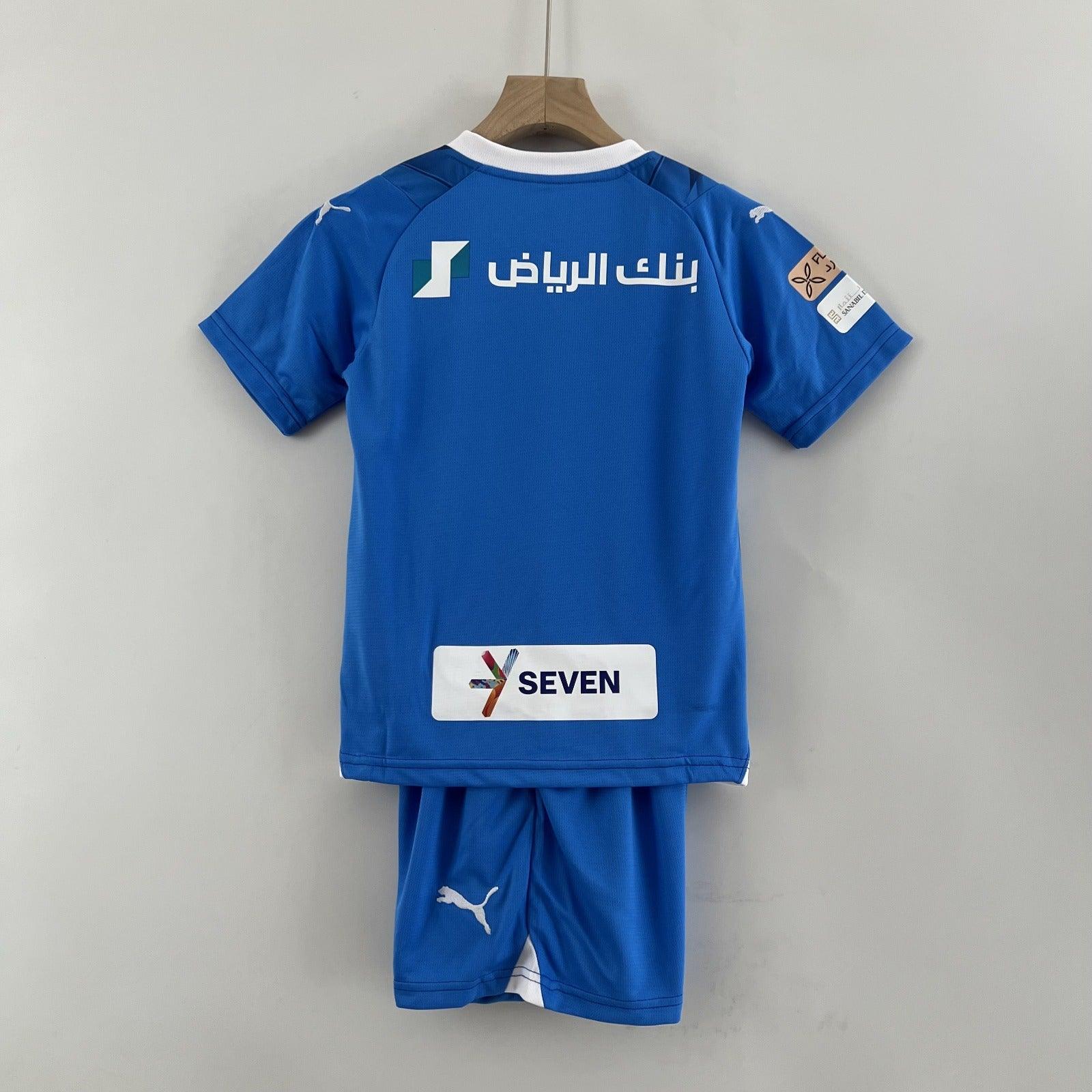 Kit Infantil Al Hilal 23/24 Puma - Azul - Loja da Seven Oficial