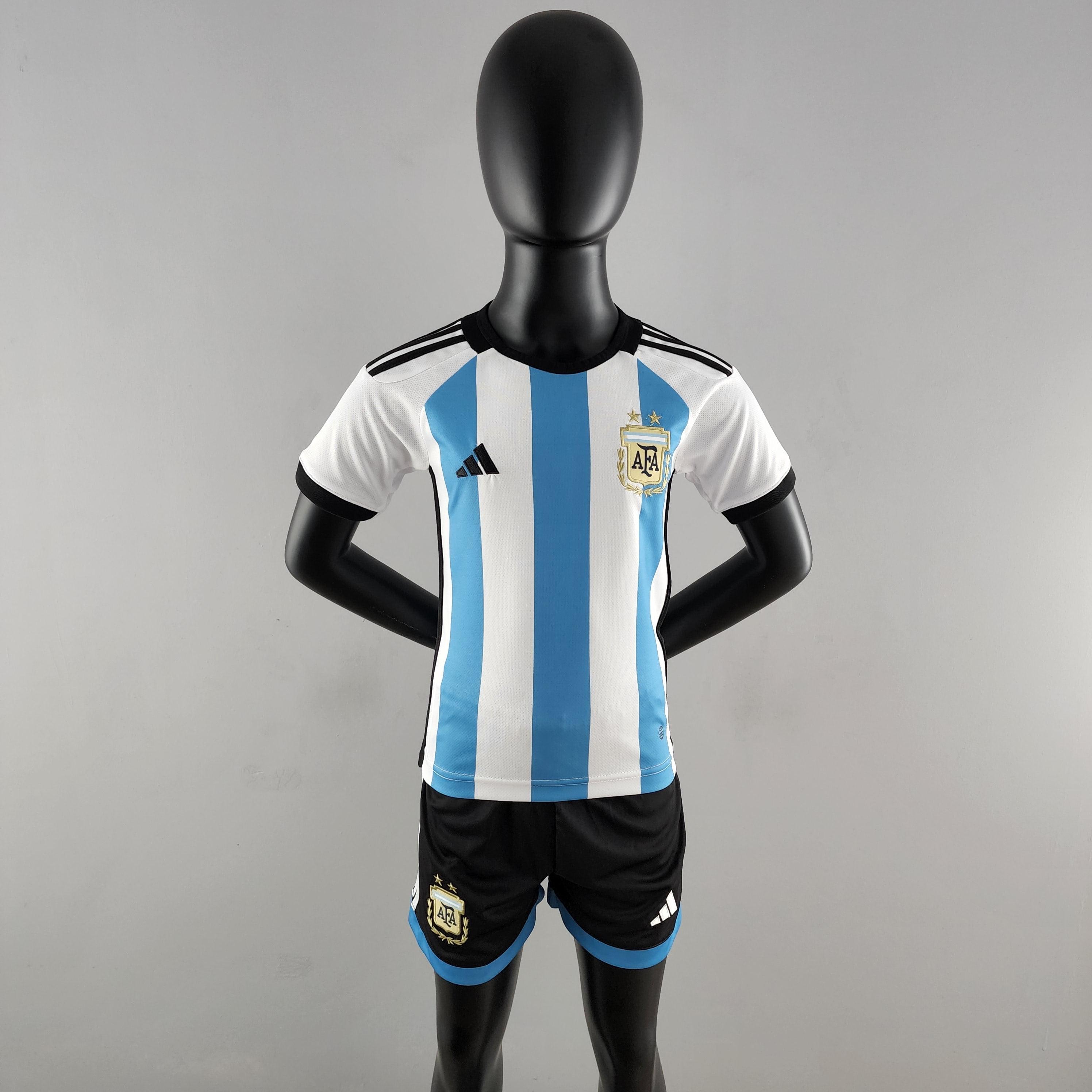 Kit Infantil Argentina 22/23 Adidas - Azul - Loja da Seven Oficial