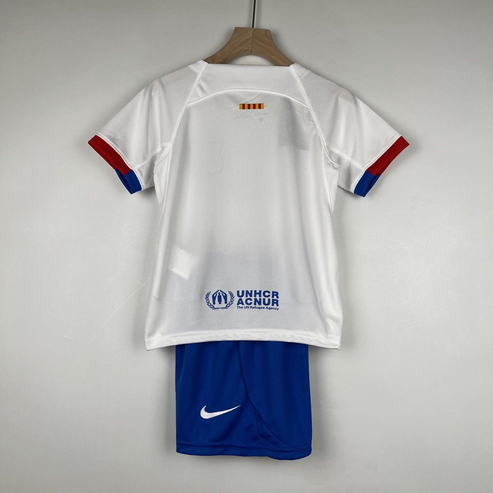 Kit Infantil Barcelona II 23/24 Nike - Branco - Loja da Seven Oficial