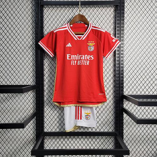 Kit Infantil Benfica Home 23/24 - Vermelho - Loja da Seven Oficial