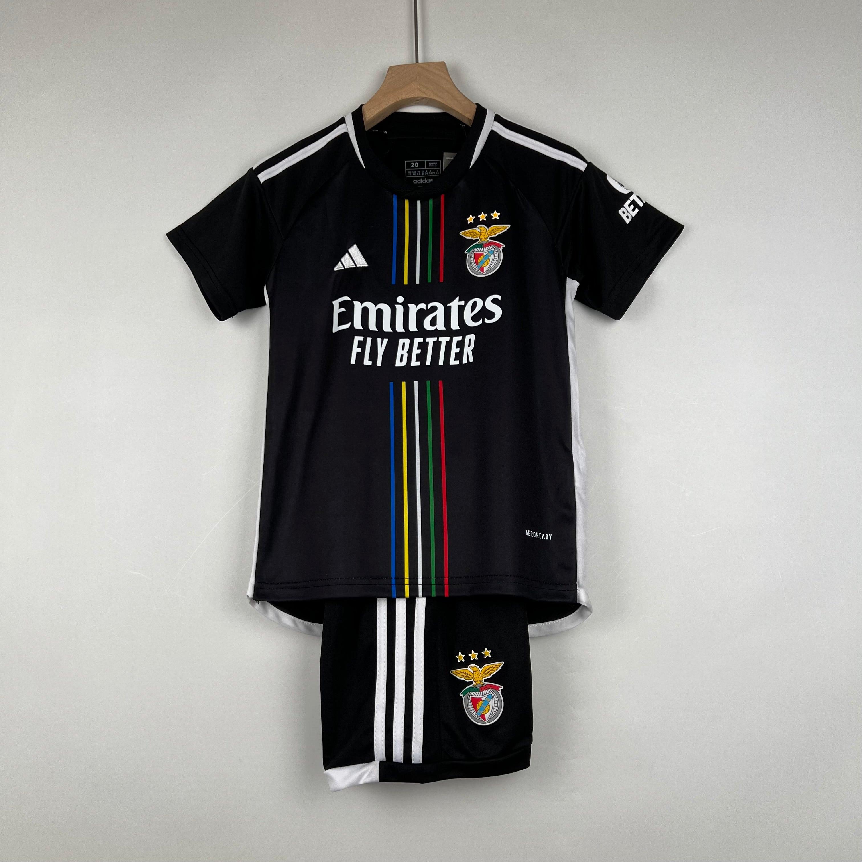 Kit Infantil Benfica II 23/24 - Preto - Loja da Seven Oficial