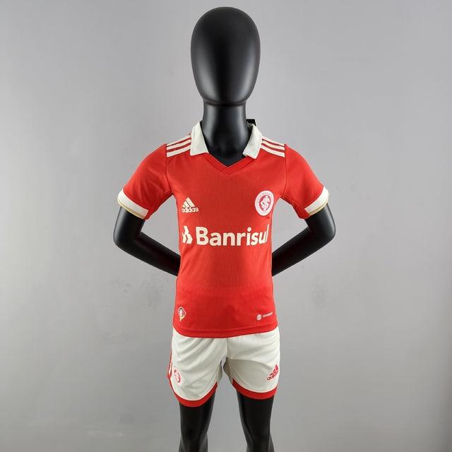 Kit Infantil Internacional 22/23 Adidas - Vermelho - Loja da Seven Oficial