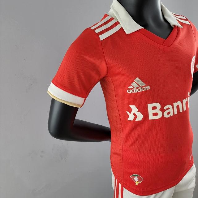 Kit Infantil Internacional 22/23 Adidas - Vermelho - Loja da Seven Oficial