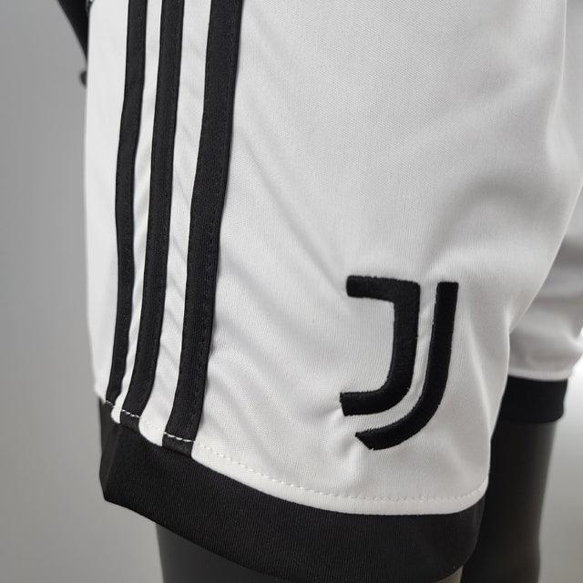 Kit Infantil Juventus 22/23 Adidas - Branco e Preto - Loja da Seven Oficial