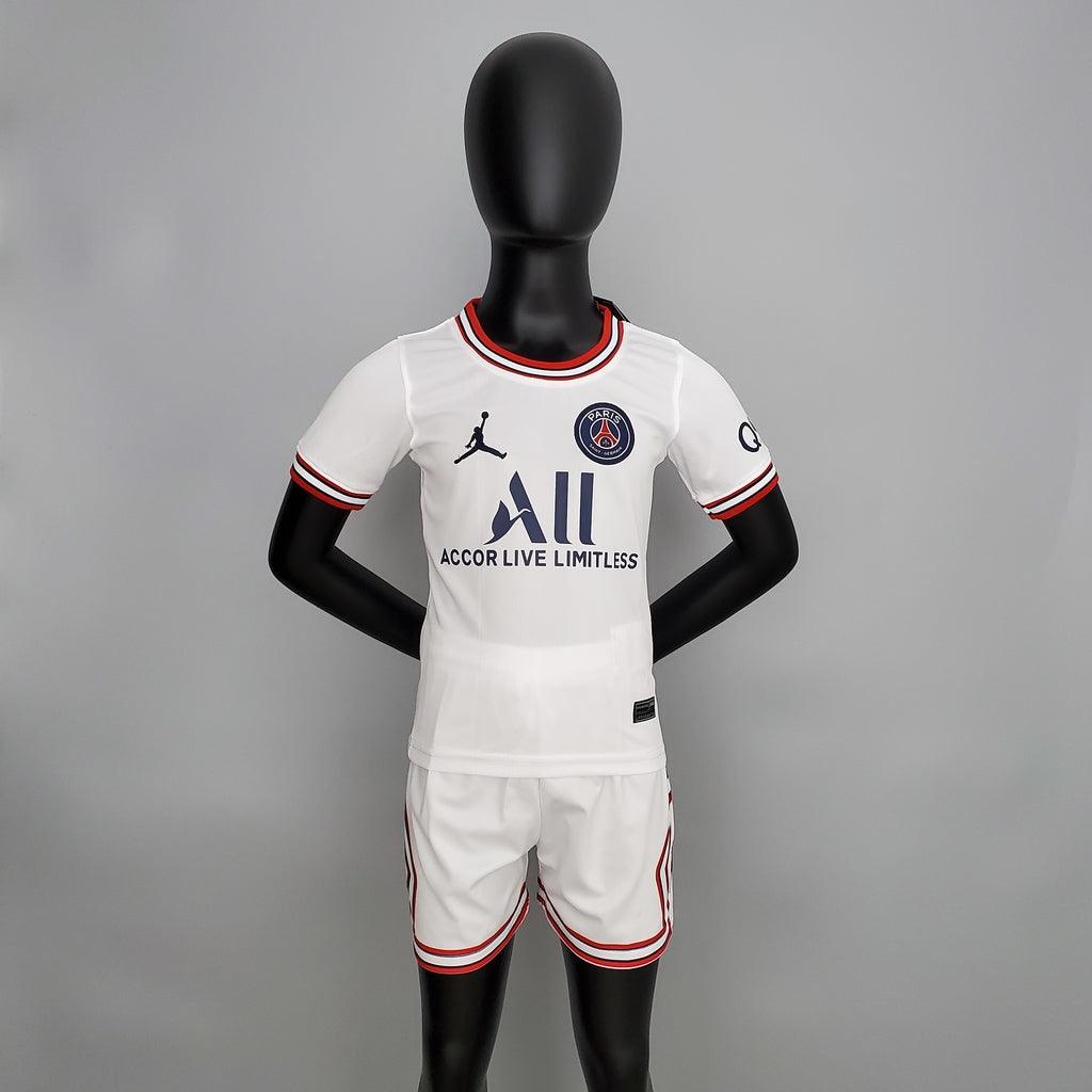 Kit Infantil PSG Fourth 22/23 Jordan - Branco - Loja da Seven Oficial