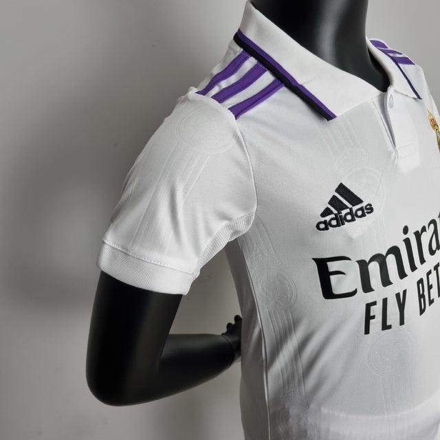 Kit Infantil Real Madrid 22/23 Adidas - Branco - Loja da Seven Oficial