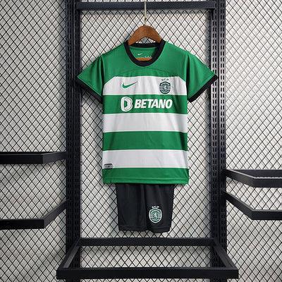 Kit Infantil Sporting Portugal 23/24 - Verde - Loja da Seven Oficial