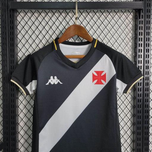 Kit Infantil Vasco 23/24 Kappa - Preto e Branco - Loja da Seven Oficial