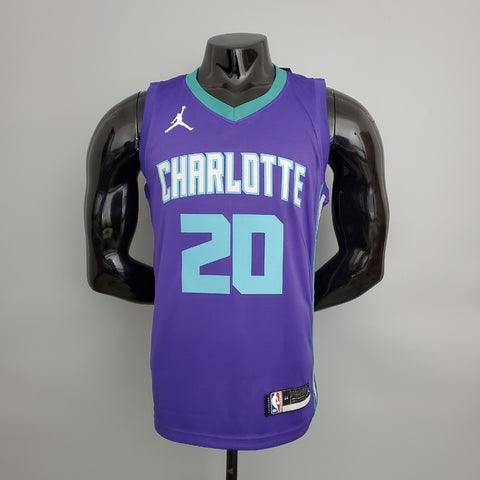 Regata Charlotte Hornets Masculina - Roxa - Loja da Seven Oficial