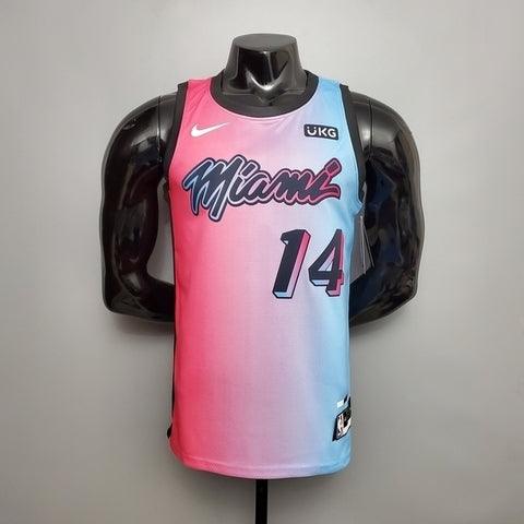 Regata Miami Heat Masculina - Rosa e Azul - Loja da Seven Oficial