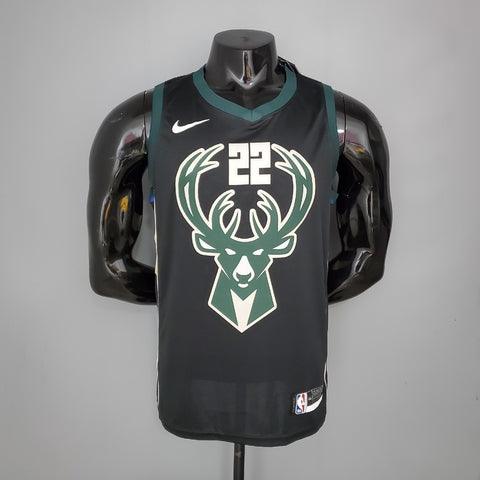 Regata Milwaukee Bucks Masculina - Preta - Loja da Seven Oficial